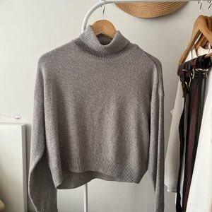 H&M Heather Gray Turtleneck Sweater
